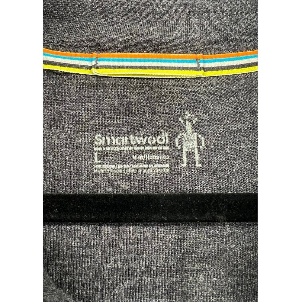 Smartwool Men's 1/4 Zip Pullover Sweater Size L Gray Gorpcore Hiking - Picture 6 of 11